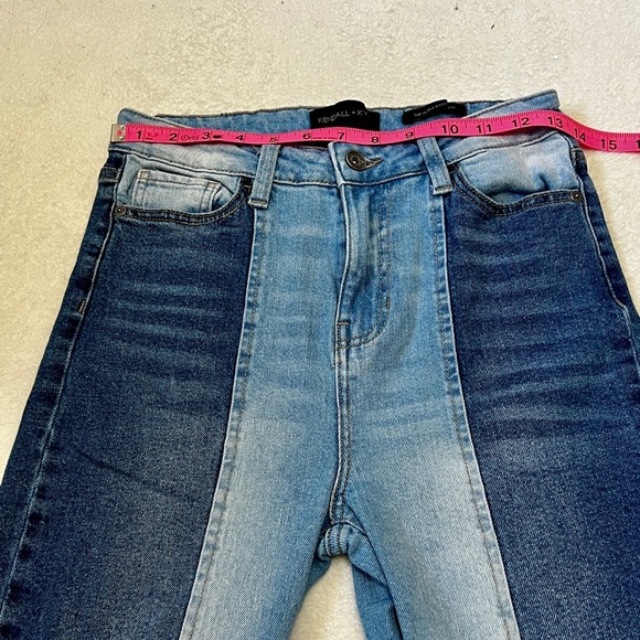 Kendall + Kylie Two Tone Ultra Babe Skinny Jean - Size 7/28 - Picture 10 of 12
